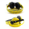 Sennheiser HD25 Yellow Rave acid smiley design DJ Headphones