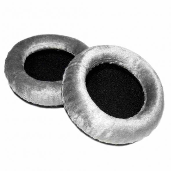 Official Beyerdynamic Replacement Pads for DT770 DT 770 Grey Velour Plush - 926660 - Also fits DT 511 801 831 901, MMX300, HS300, Custom One (foam inserts included)-0