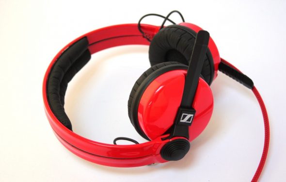 Flame Red Sennheiser HD25 DJ Headphones HD 25-2471