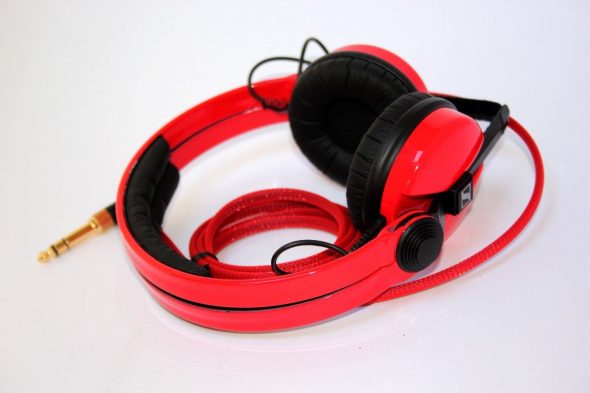 Flame Red Sennheiser HD25 DJ Headphones HD 25-2473