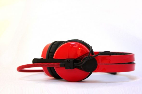 Flame Red Sennheiser HD25 DJ Headphones HD 25-2476