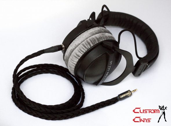 Custom Cans Uber DT770 headphones with modified drivers and detachable litz cable (3.5mm / 6.35mm TRS jack)-2127