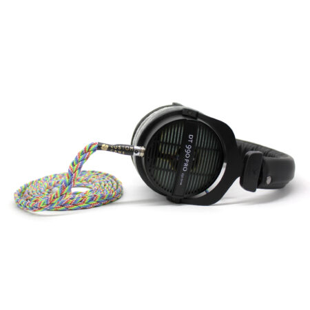 Custom Cans Uber DT990 headphones with modified drivers and detachable balanced litz cable ( XLR, 2.5mm, 4.4mm )