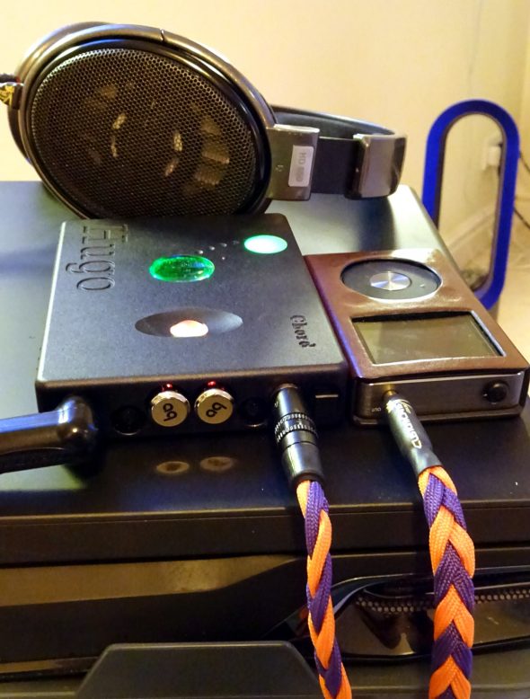 Chord Hugo and FiiO player with custom cables