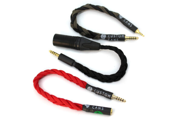 Ultra-low capacitance adapter for balanced Headphone cable to balanced/unbalanced source