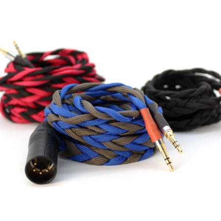 Ultra-low capacitance cable with balanced connection for headphones that take slim extended 3.5mm jacks (Beyerdynamic T1, T5P Gen 2 / Gen 3, Amiron Home, Audeze Sine)