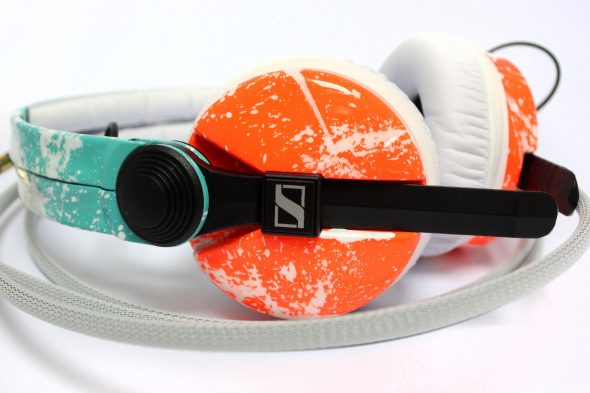 Customised HD25 Headphones Blue Orange White