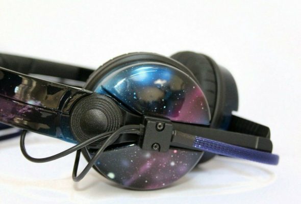 Custom Cans Nebula Starry Sky Cosmos sennheiser HD25 DJ Headphones 2yr warranty-2427