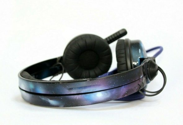 Custom Cans Nebula Starry Sky Cosmos sennheiser HD25 DJ Headphones 2yr warranty-2421