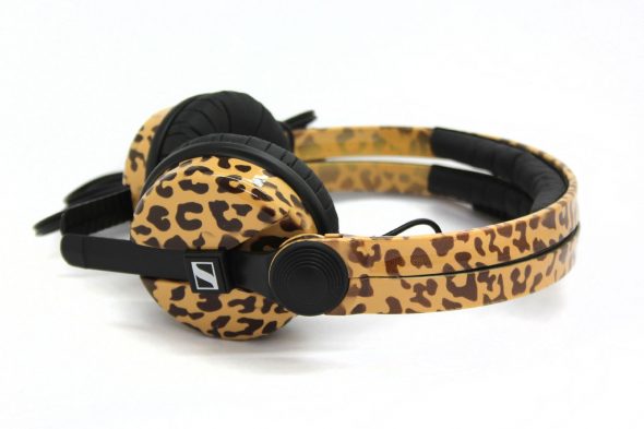 Custom Cans Animal Print Leopard Sennheiser HD25 DJ Headphones with 2 yr warranty-2681