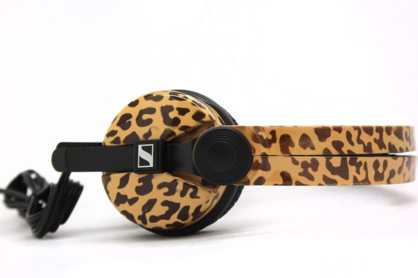 Custom Cans Animal Print Leopard Sennheiser HD25 DJ Headphones with 2 yr warranty-2686