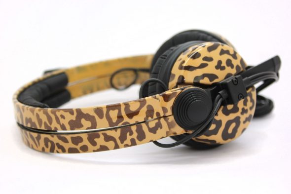 Custom Cans Animal Print Leopard Sennheiser HD25 DJ Headphones with 2 yr warranty-0