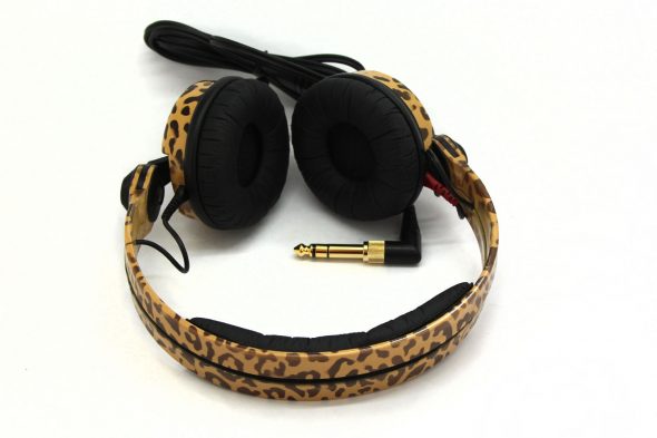 Custom Cans Animal Print Leopard Sennheiser HD25 DJ Headphones with 2 yr warranty-2688
