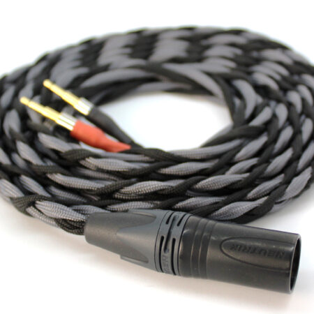 Ultra-low capacitance cable with balanced connection for headphones that take extended 2.5mm jacks (Sennheiser HD700, Oppo PM-1 / PM-2, Audioquest NightHawk, Older HiFiMan and more)