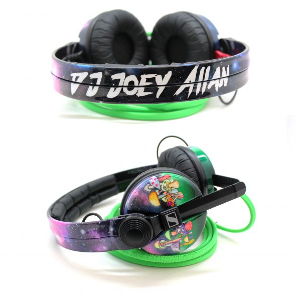 DJ-Joey-Allan-(Mushrooms) Custom design Sennheiser HD25 DJ Headphones