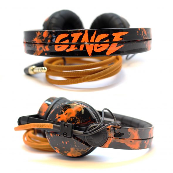 Ginge-HD25s Custom design Sennheiser HD25 DJ Headphones