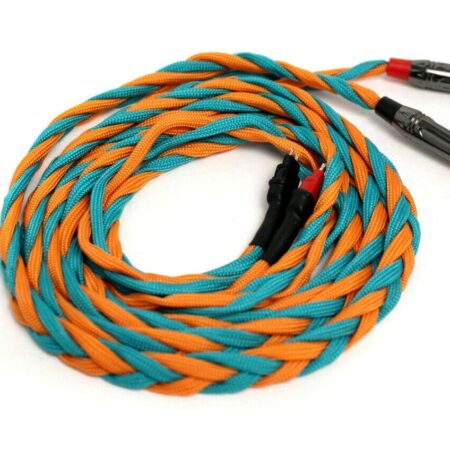 Sennheiser HD600 Cable TRS 2x 3.5mm Angled (1.5m, Orange & Turquoise) CLEARANCE