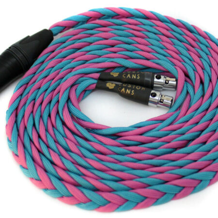 Audeze Cable 4-Pin XLR (3m, Pink and Turquoise) Ready to Ship