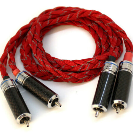 Phono Cable with locking RCA connectors (1m, Red) Clearance