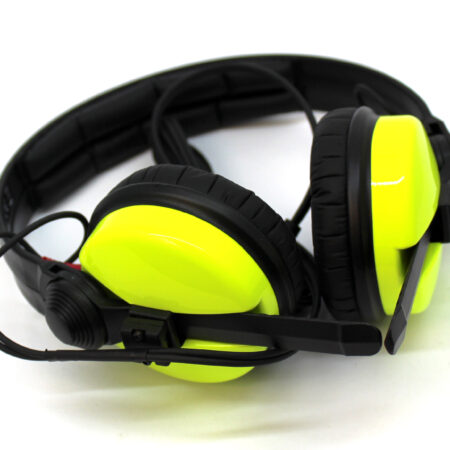 Custom Cans Sennheiser HD25 with Yellow Cups Ready to Ship