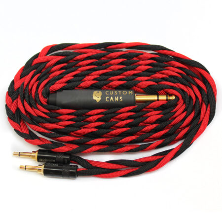 Focal Elear Cable 6.35mm Jack (2m, Black and Red) Ready to Ship