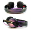 Sennheiser HD25 in purple with green colour flip DJ headphones
