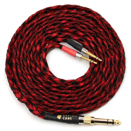 Beyerdynamic T1 T5P Cable 3.5mm/ 6.35mm Jack (2.7m, Red and Black) Ready to Ship