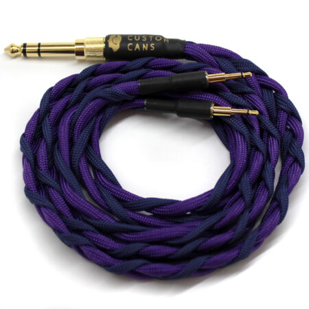 Sennheiser HD700 Cable 3.5mm/ 6.35mm Jack (1m, Navy and Purple) Ready to Ship
