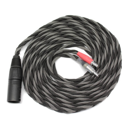 Sennheiser HD800 Cable 4-Pin XLR Male (3m, Black and Grey) Ready to Ship