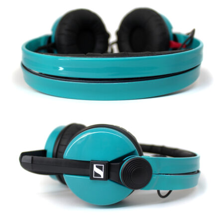 Custom Cans Teal Blue Sennheiser HD25 DJ Headphones