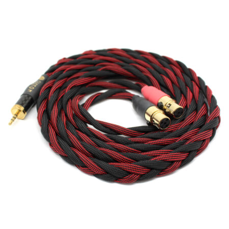 Audeze LCD 2 LCD 3 LCD X Cable 2.5mm Jack (1.5m, Black and Wine Red) Ready to Ship