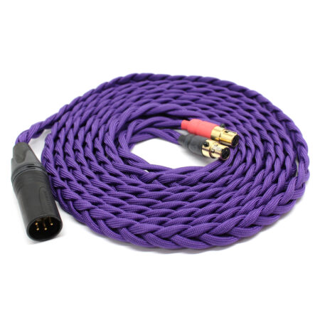 Audeze LCD 2 LCD 3 LCD X Cable 4-Pin XLR Male (3m, Purple) Ready to Ship