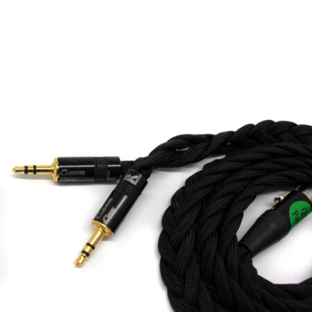 Headphone Cable 4-Pin Mini XLR Female to 2x 3.5mm Male (1.4m, Black) CLEARANCE