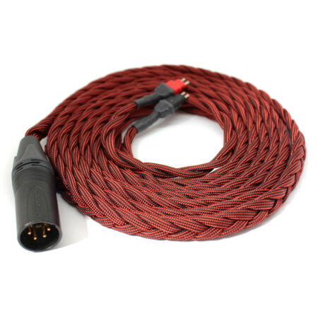 Sennheiser HD600 Cable 4-Pin XLR Male (2.5m, Red) Ready to Ship